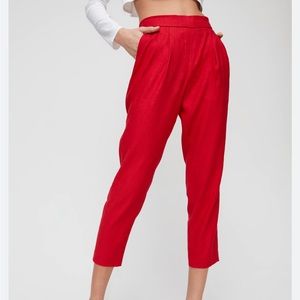 Babaton Red Trousers
